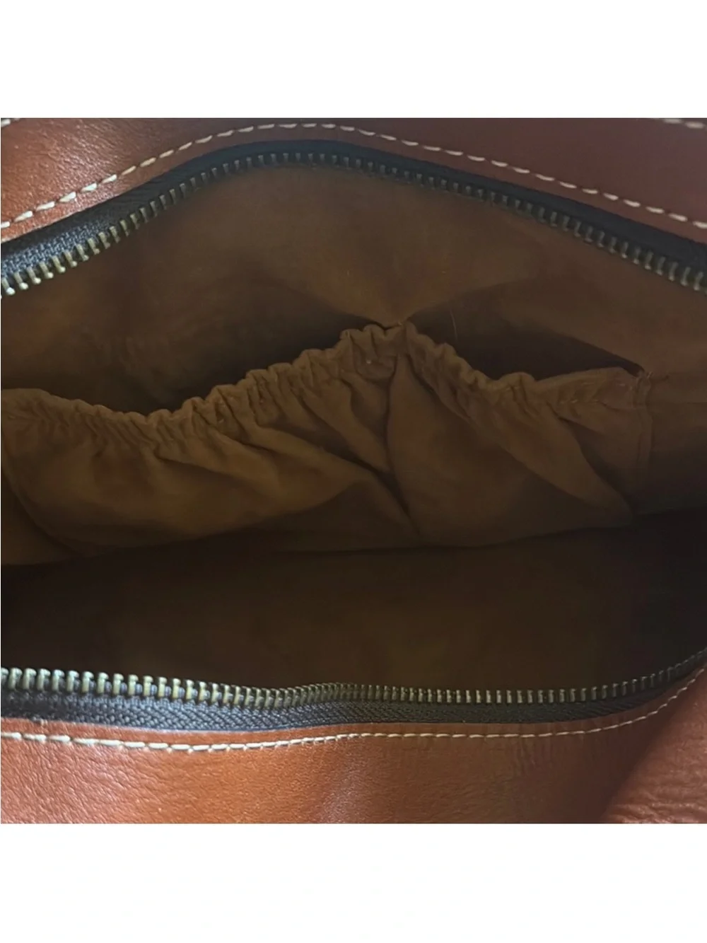 Patricia Nash rich brown Leather Tassel Satchel -